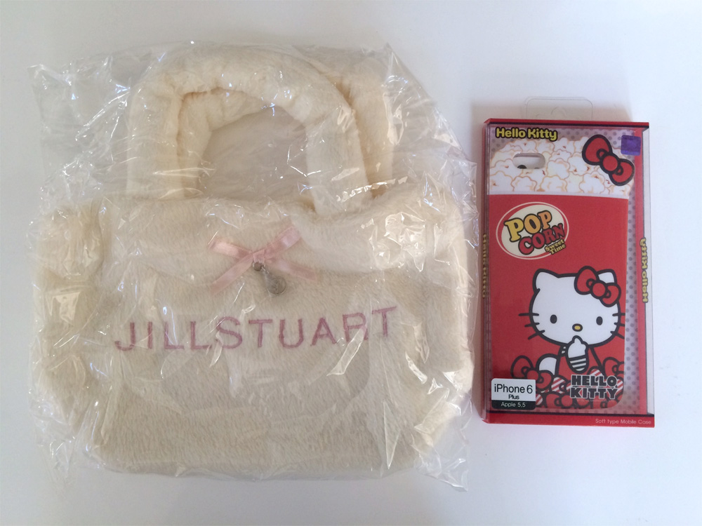 JILL STUART Fur Tote Bag & Hello Kitty iphone Case