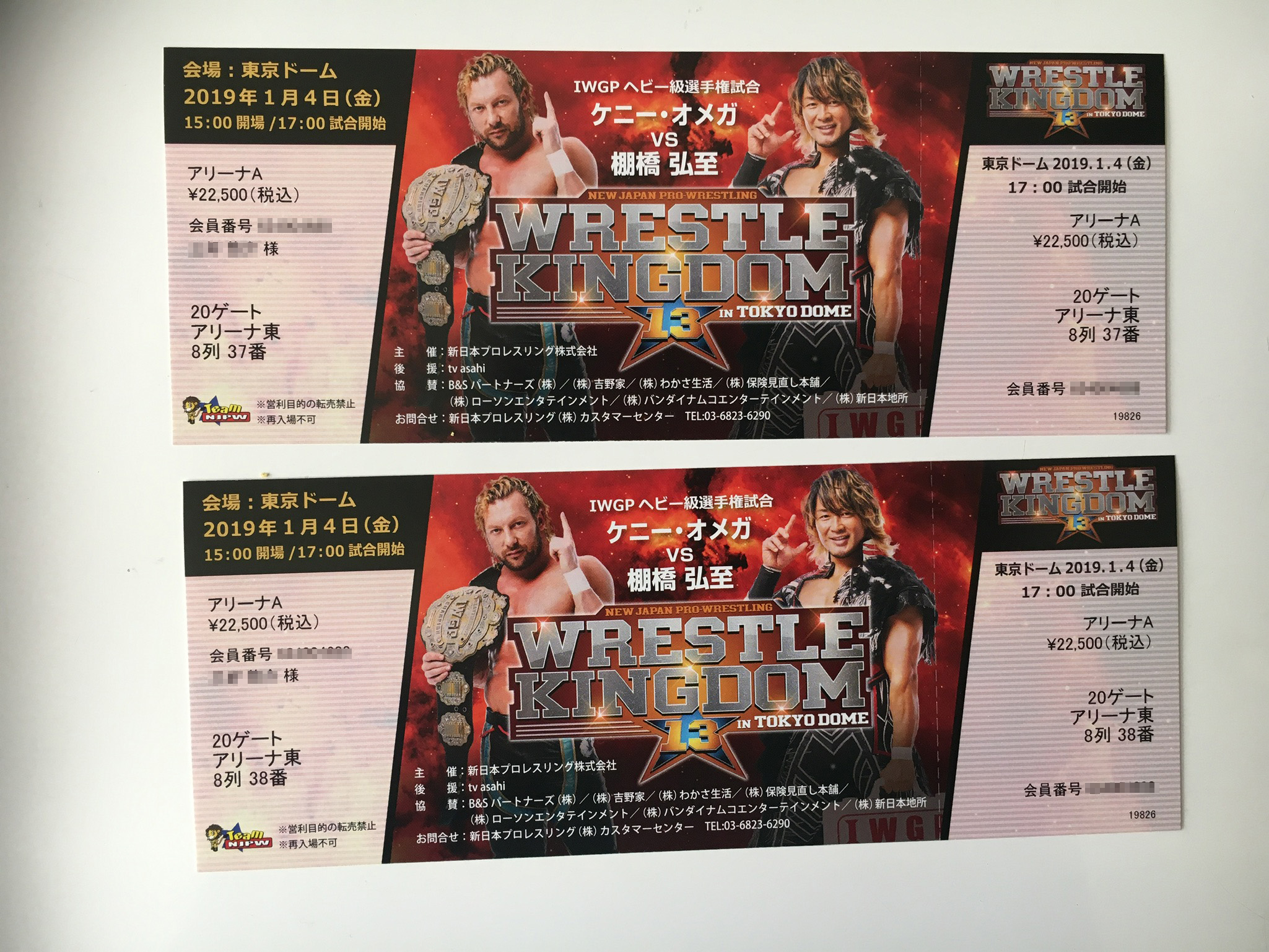 Wrestle Kingdom 13 Tickets