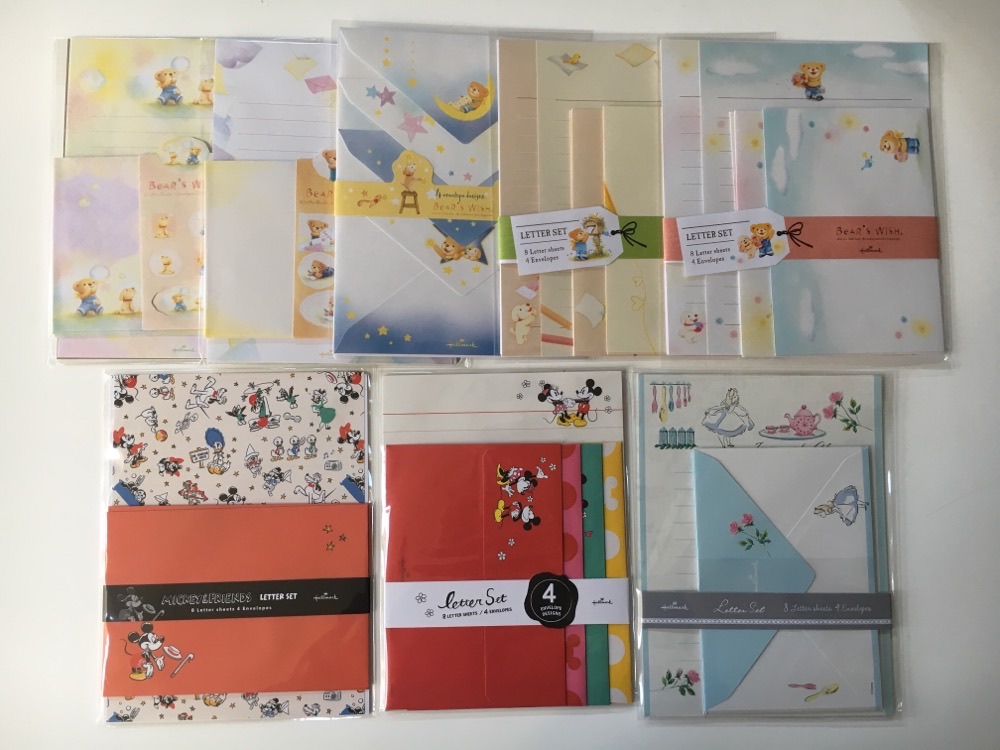 Disney and Bear's Wish Letter Sets