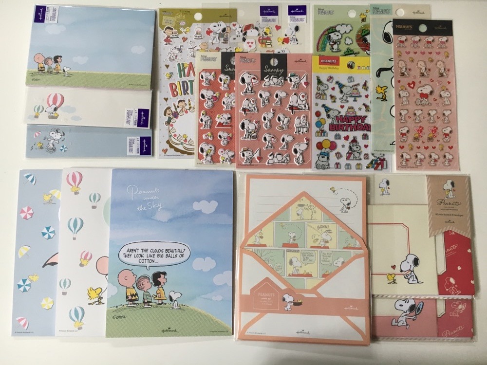 Peanuts snoopy letter sets and stickers personal shopper japan