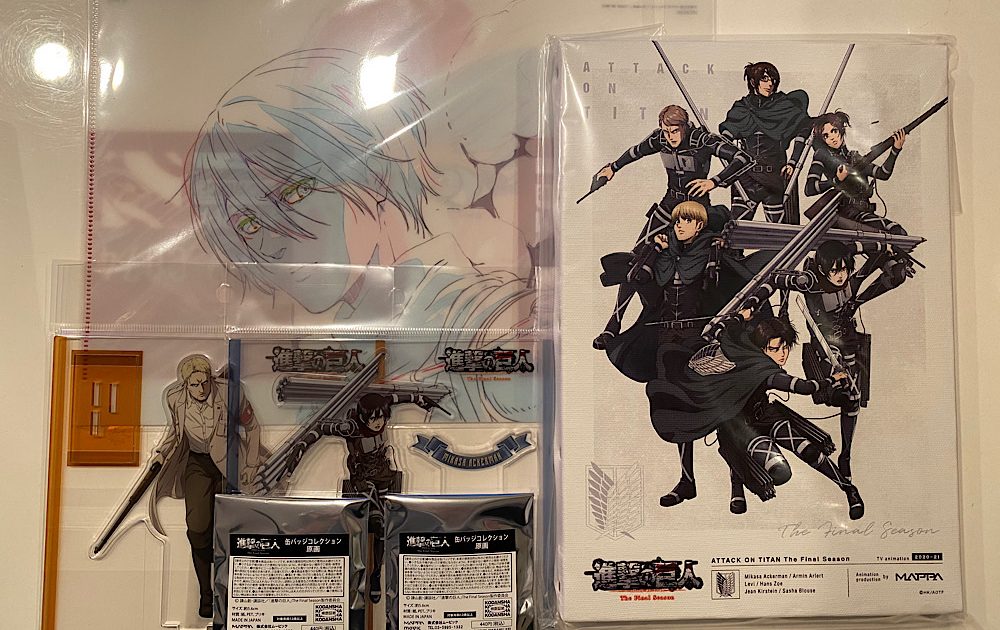 In-Store Shopping for Attack on Titan Goods at MAPPA SHOWCASE